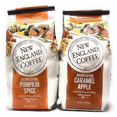 New England Coffee Pumpkin Spice and Caramel Apple Bundle