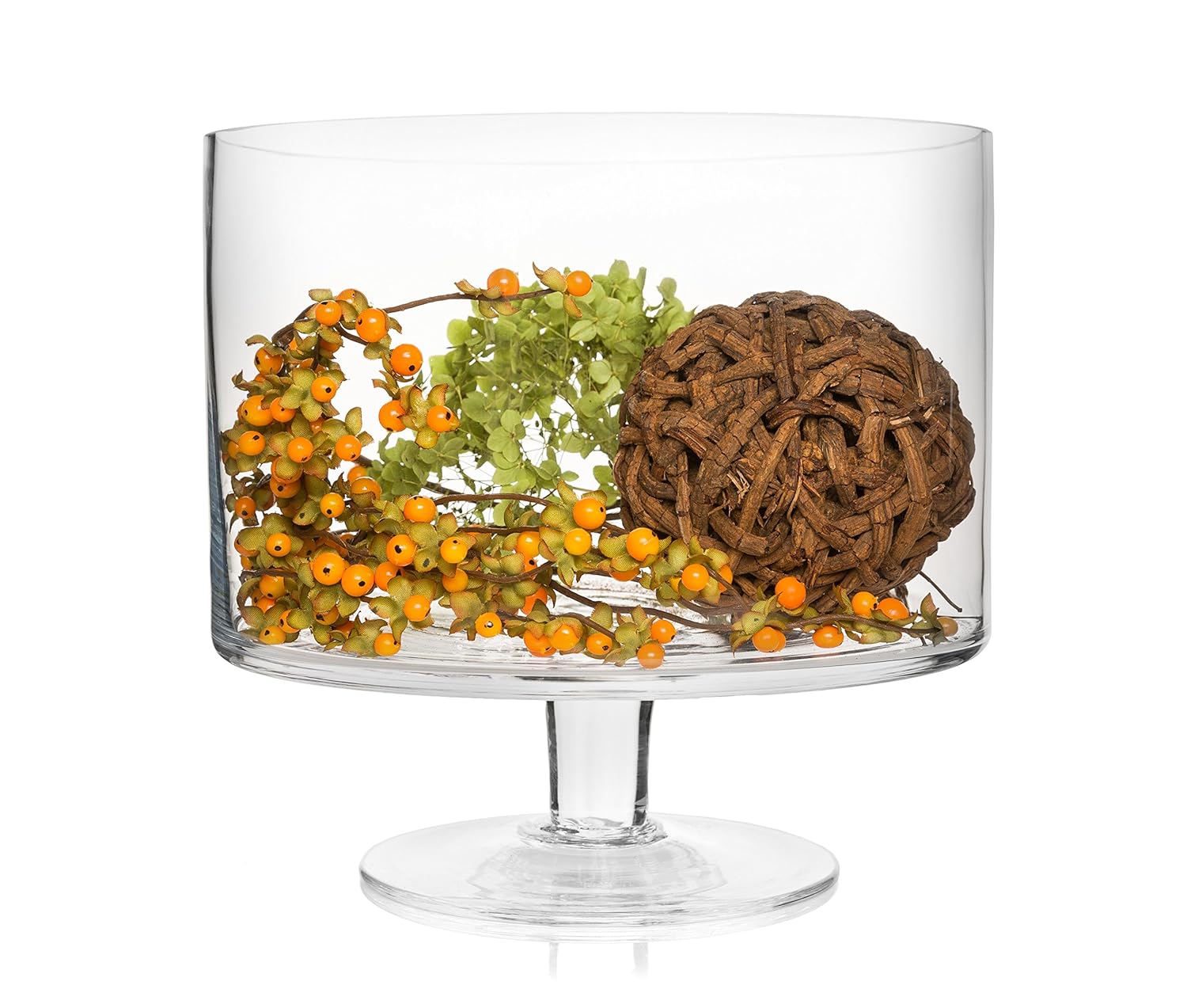 Trifle Bowl Serve Bowl 4 L SOLAVIA Transparent Glass Footed Dessert