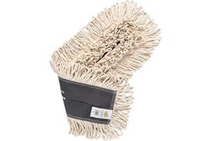 BRISTLES QUALITY BROOMS, BRUSHES & MOPS Bristles 3524 Industrial Strength Dust Mop Head 24 Inch - Disposable Cleaning Pad, 24 x 5 for Commercial and Residential Use