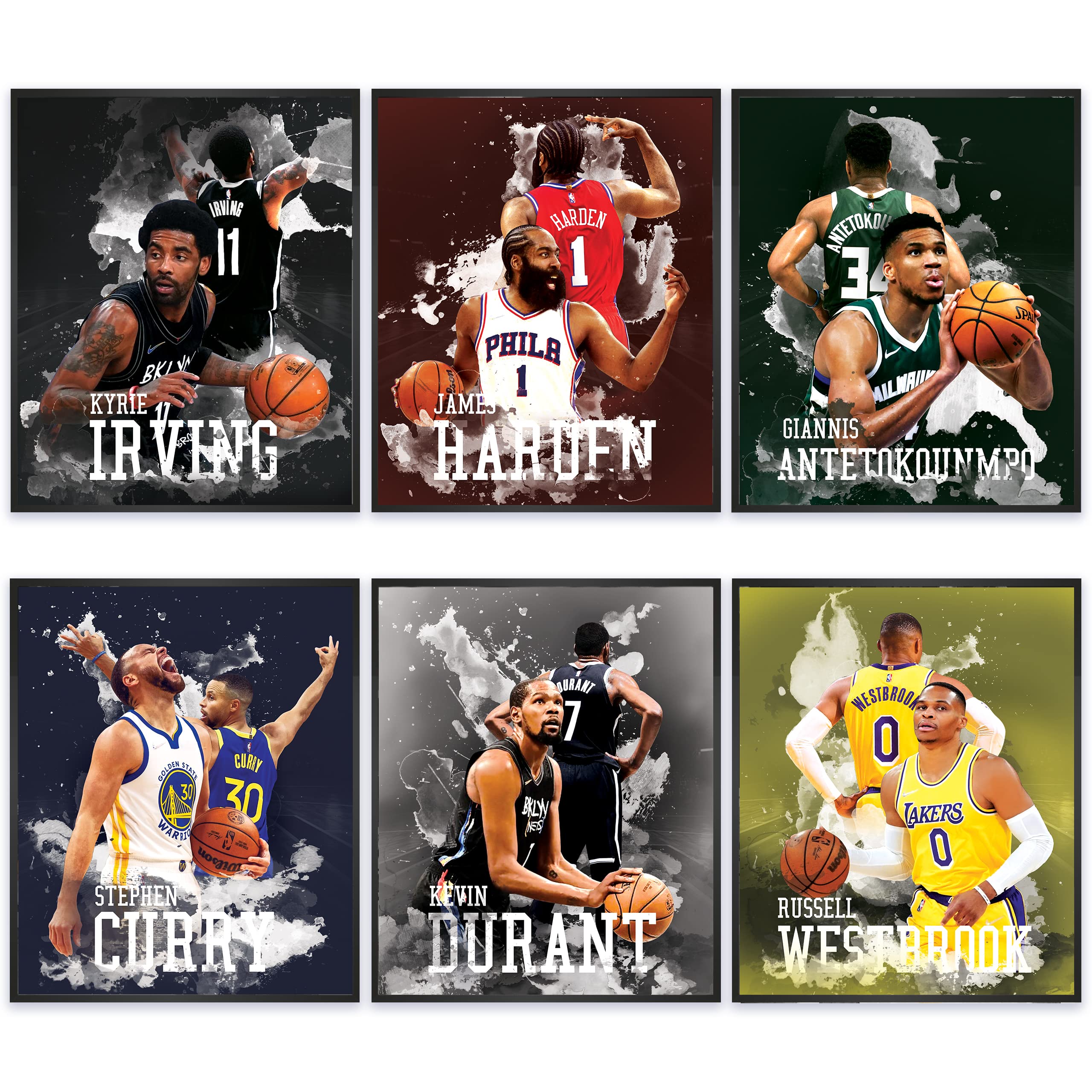 Basketball Posters for Boys Room Decor,8x10 Inches