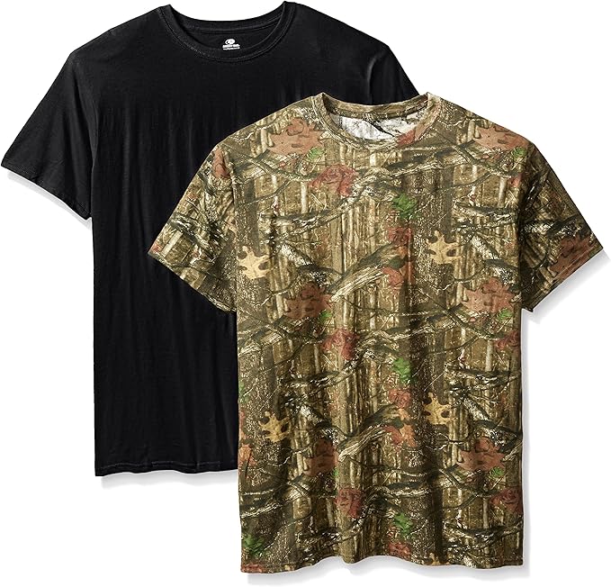 Mossy Oak Men's 2 Pack Crew Neck TShirts Clothing