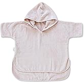 Natemia Hooded Towel Poncho – 100% Organic Cotton - Kids & Toddler Beach Towel with Hood - GOTS Certified - Gentle on Sensitive Skin - Cozy Swim & Bath Towel for Boys, Girls - Perfect Registry Gift
