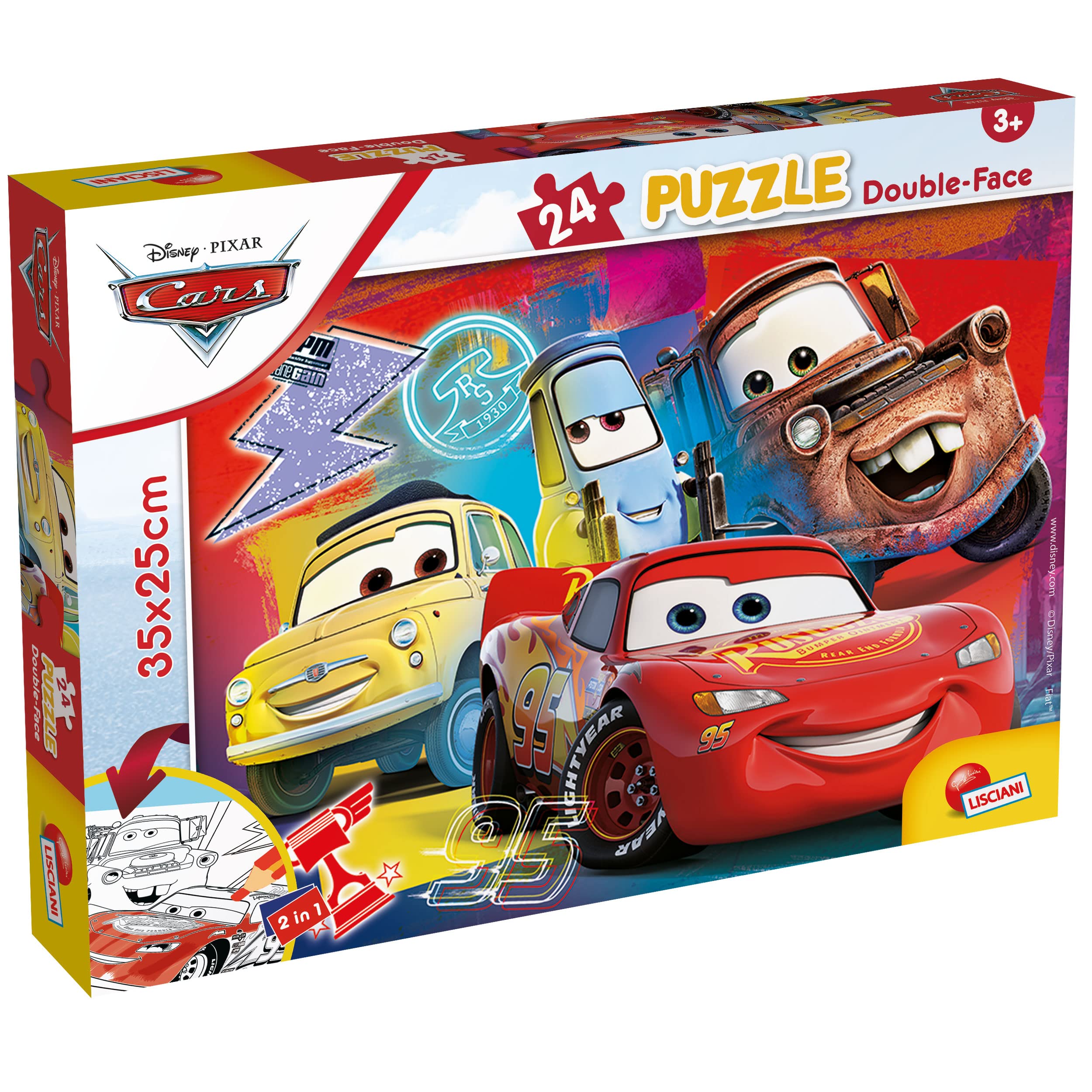 Liscianigiochi DISNEY PUZZLE DF M-PLUS 24 CARS