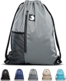Sportbeutel Turnbeutel – Wasserdichter Kordelzug-Rucksack In Schwarz/Grün