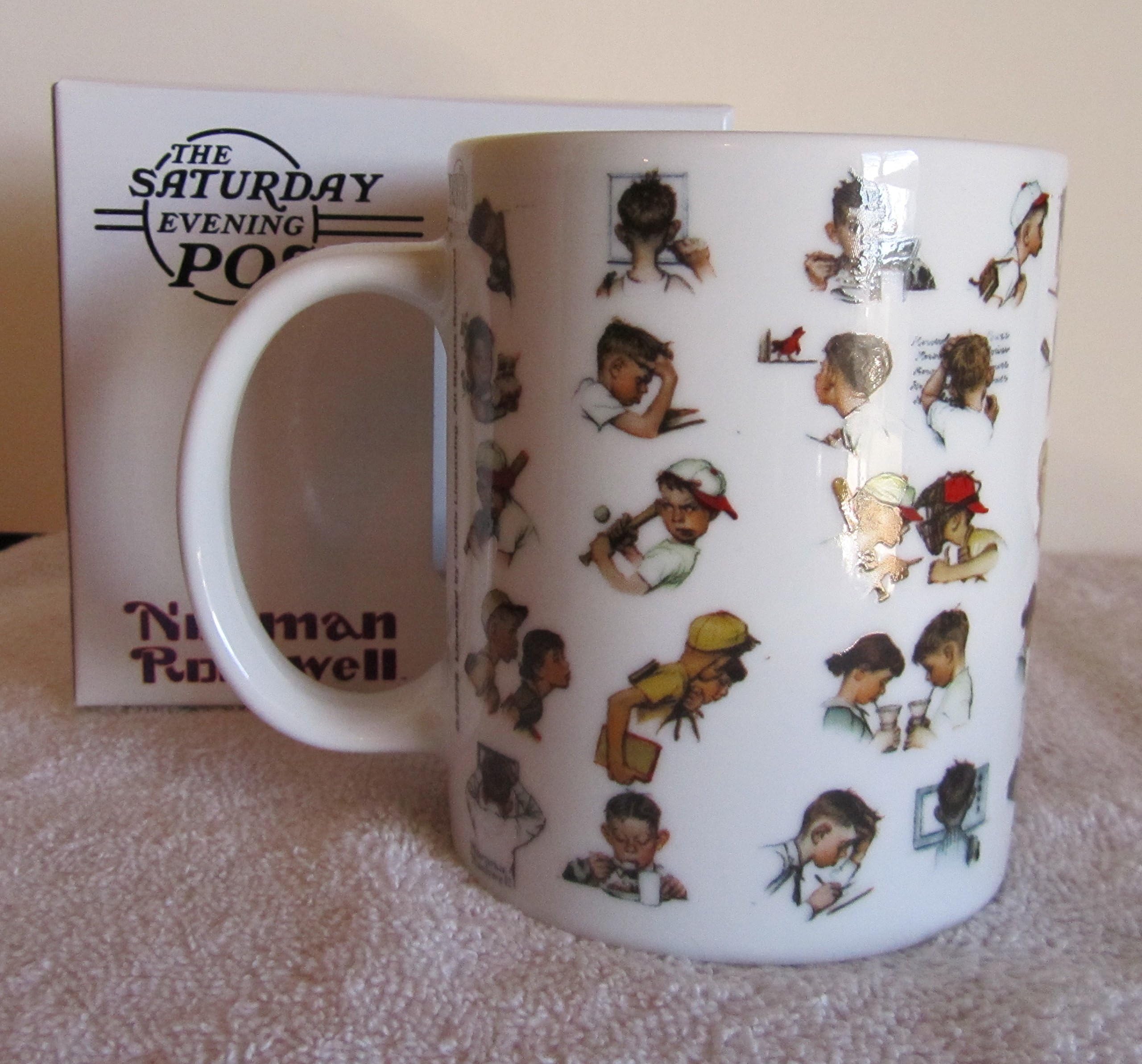 Norman Rockwell 11 Oz Ceramic Mug - Day In The Life Of A Boy