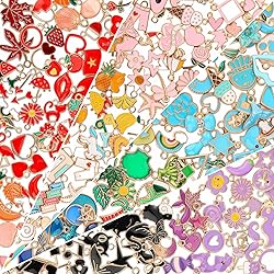 200Pcs Charms for Jewelry Making, Assorted