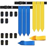 MIUONO Flag Football Belts, Flag Football Set for Adults Kids and Youth, Flag Football Flags for Players Training Competition