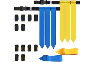 MIUONO Flag Football Belts for Youth Adult and Kids, Triple Flag Football Set, 14 players