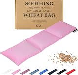Qomfor Microwavable Wheat Bag Pink Lavender Scent 3 Chambers 700g