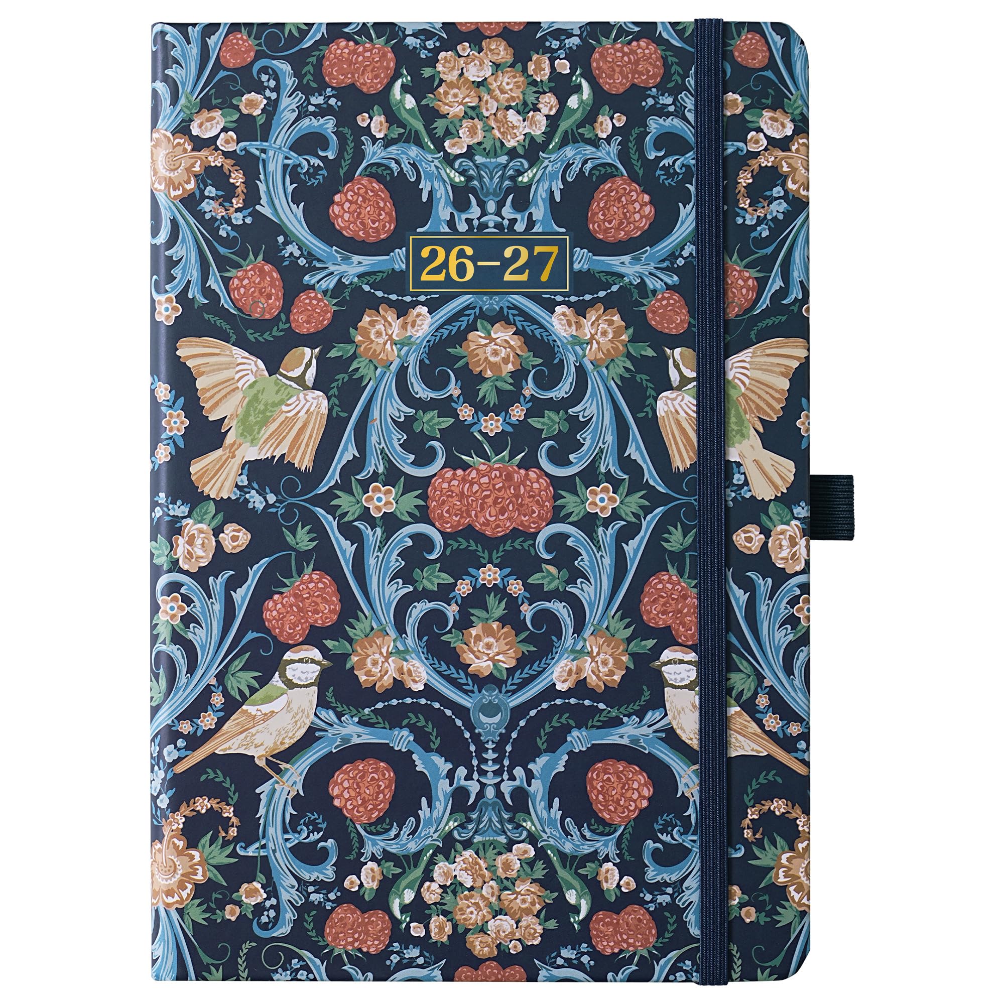 Artfan Academic Diary 2026-2027 A5 Week to View, Diary 2026-2027, August 2026 - July 2027, For School, Home or Office Work with Hardcover, Pen Holder, Elastic Closure, Back Pocket