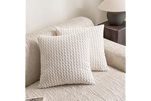 Throw Pillow Covers 18x18 Inch Set of 2 Decorative Velvet Square Spring Farmhouse Pillow Covers for Sofa Couch Cushion Bedroo