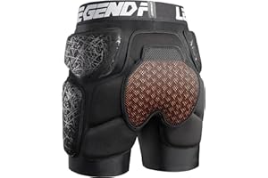 Legendfit Protective Padded Shorts for Snowboard Ski Ice Skating Skateboard Hip Butt Tailbone Protection for Men Women Youth