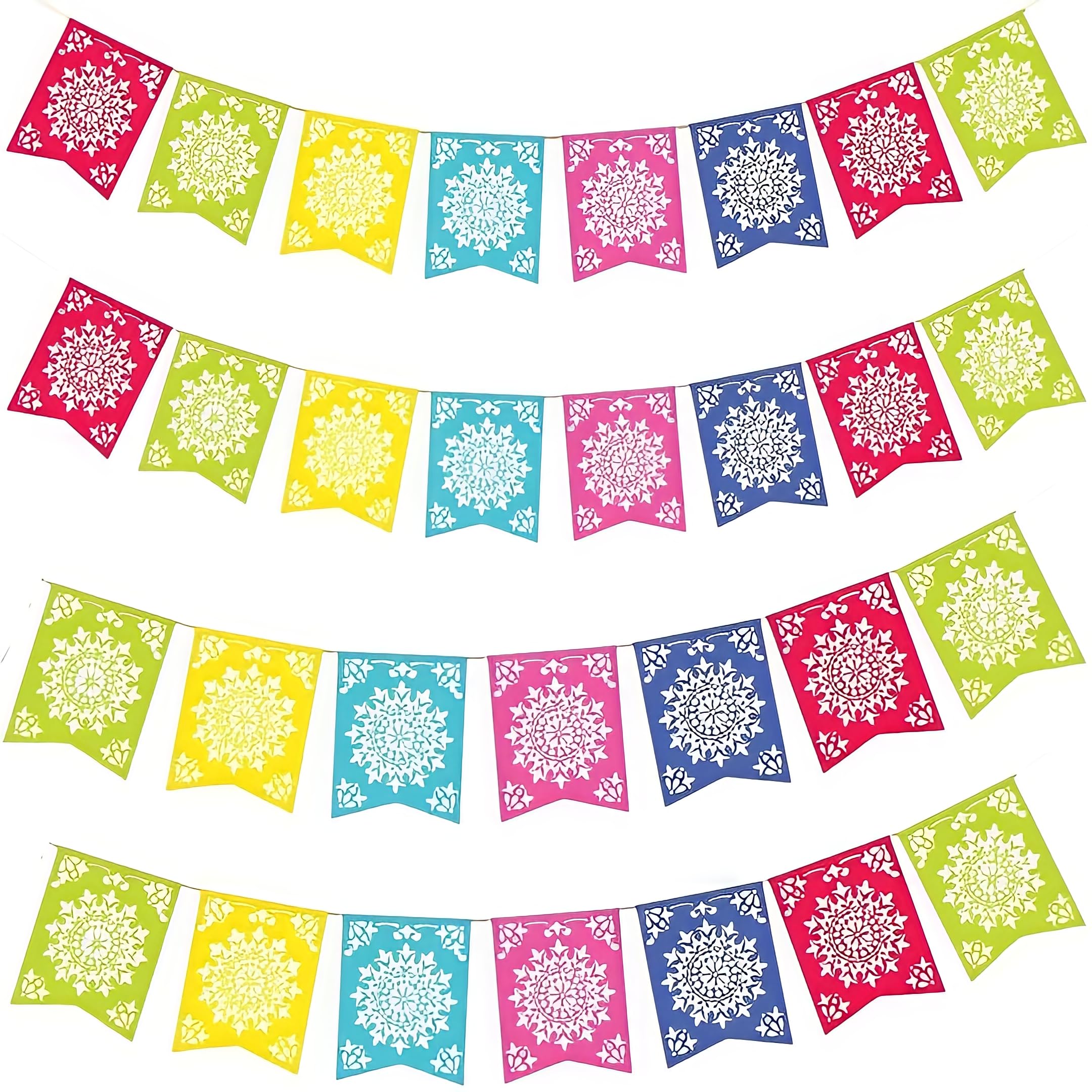 (PKT) Fiesta Fun Del Sol Paper Flag Banner 3.65m — image 1