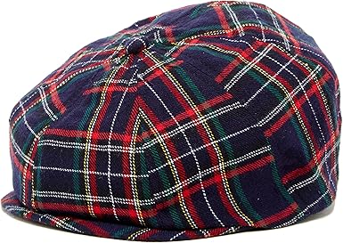 red plaid baby hat