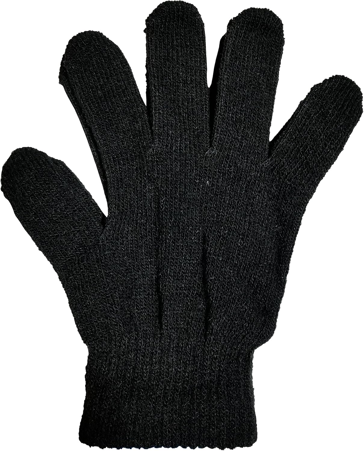 Winter Magic Gloves, 12 Pairs Unisex, Stretchy Warm Knit Bulk Pack One Size Mens Womens, Wholesale (12 Pairs Assorted Solids) at  Men’s Clothing store