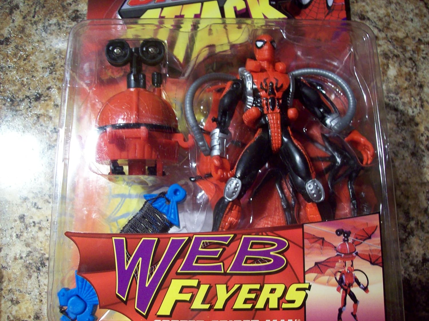 spider man web copter toy