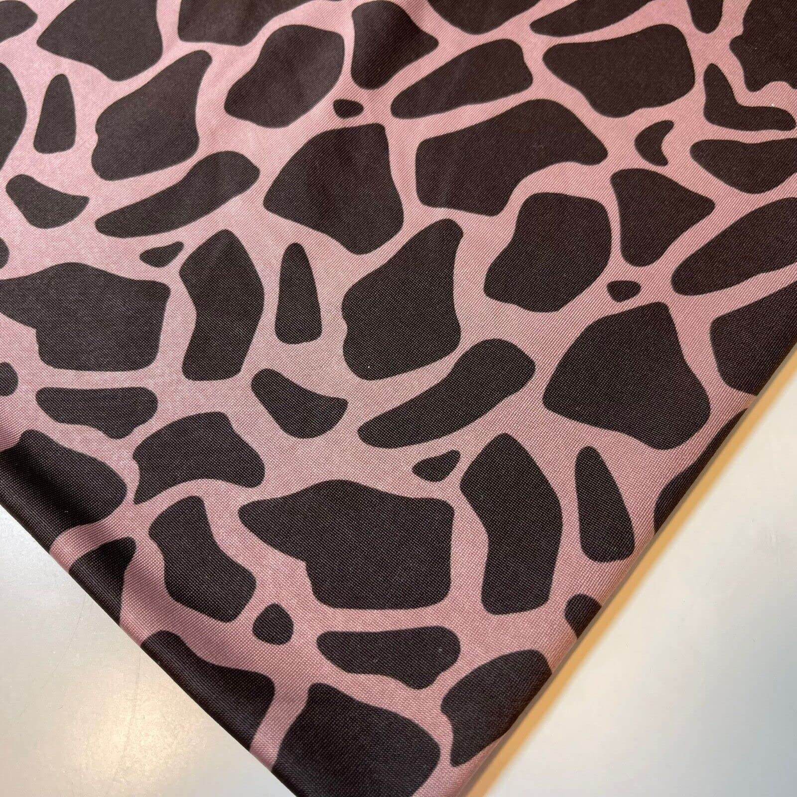 Floral Floral ITY Jersey Fabric Elastane 4-Way Stretch 58" Fashion Dress Meter (Black Leopard) — image 1