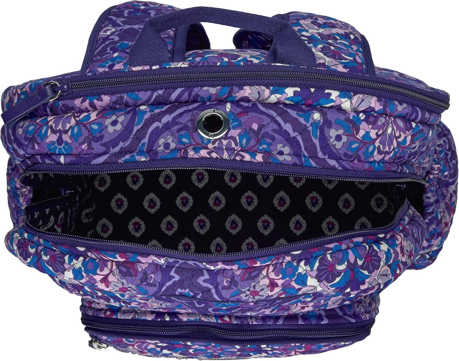 Vera Bradley Women's Signature Cotton Campus Backpack, Regal Rosette, One Size