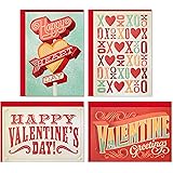 Hallmark Valentines Day Cards Assortment, Bold Type (24 Cards and Envelopes)