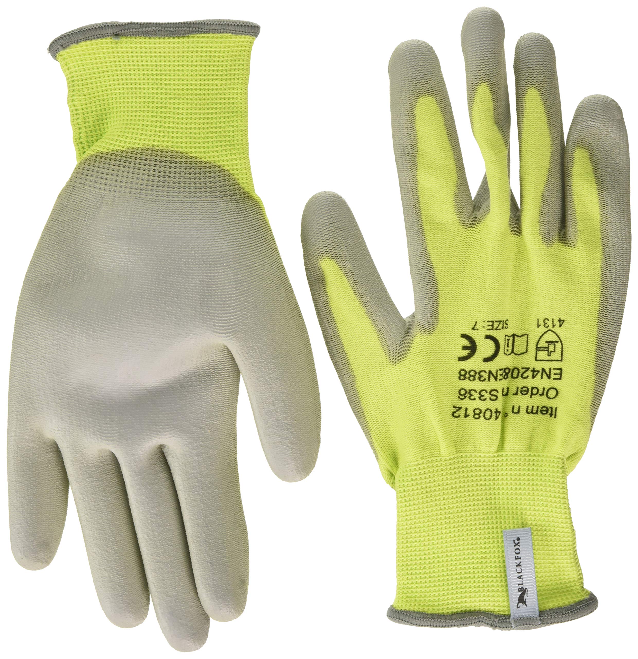 BLACKFOX GCOLORSP7 GLOVE COLORS PISTACHO SIZE 7, Black