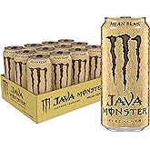 Monster Energy Java Monster Mean Bean, Coffee + Energy Drink, 15 Ounce | Pack of 12