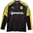 PUMA Mens International Soccer 1/4 Zip Training Top Borussia Dortmund, PUMA Black/Cyber Yellow, XX-Large
