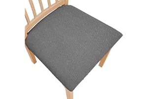 NORTHERN BROTHERS Chair Covers for Dining Room Set of 4, Dining Room Chair Covers, Light Gray