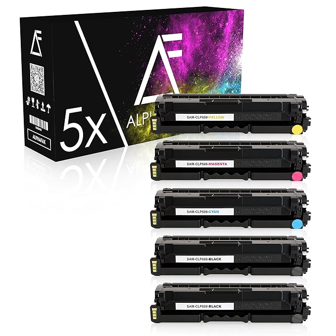 5 Toner kompatibel zu Samsung CLP680, CLP-680 Series, CLX-6260DW, CLX-6260ND, CLX-6260FW Premium Line - CLT-K506L/ELS - Schwa