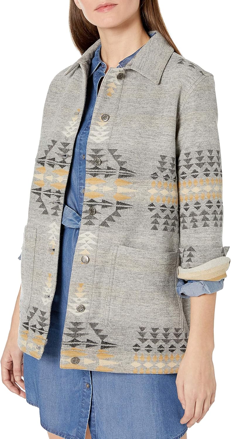 Pendleton Women's Jacquard Barn Jacket at Amazon Women’s Clothing store