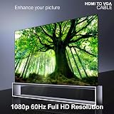 KamKorda HDMI to VGA Adapter 1080p Full HD Male to Female Gold-Plated view 6