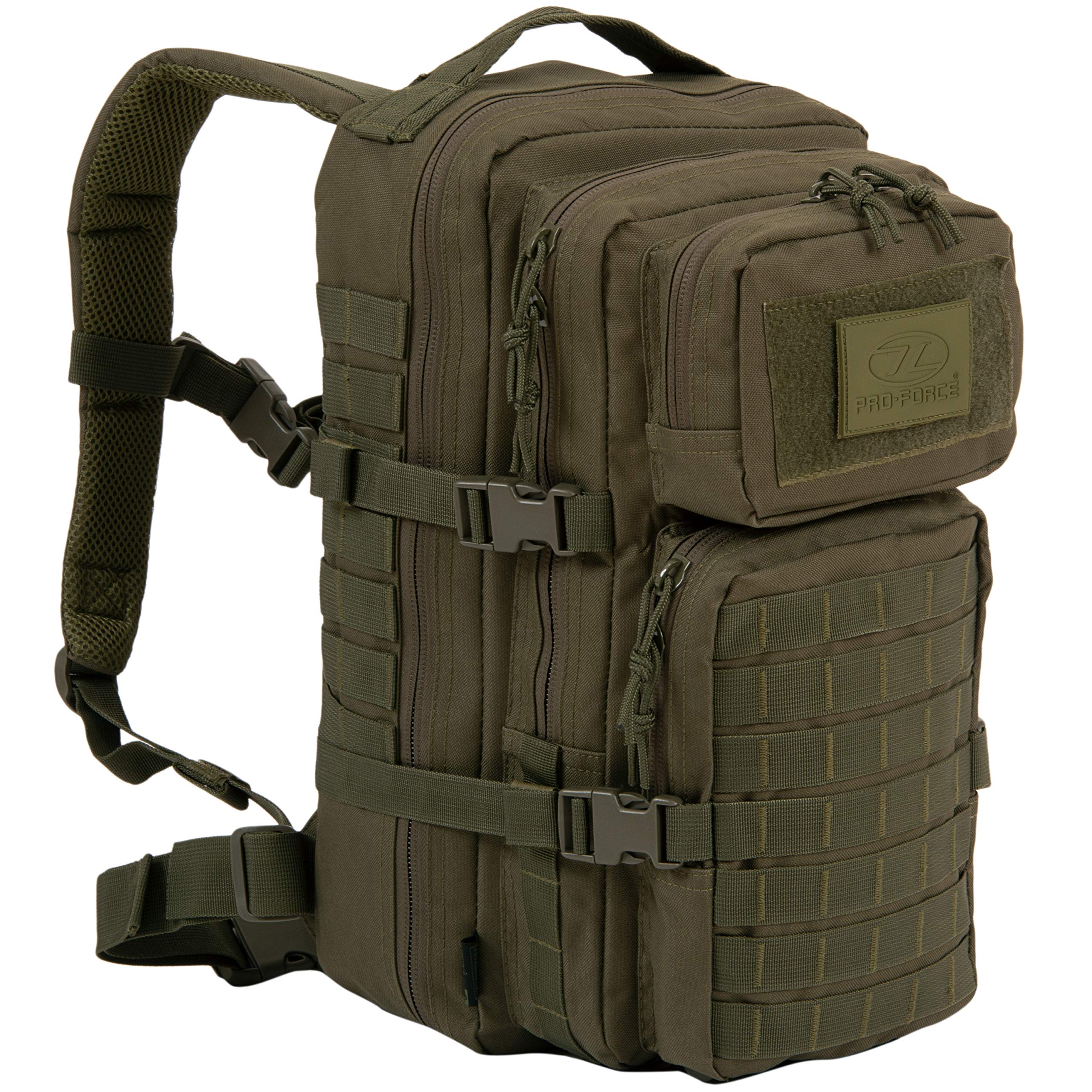 Highlander TT167-OG Militärischer Tactical Assault-Rucksack, Olive, 28 L 28L