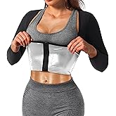 DYUAI Sauna Shirt for Women Weight Loss Sauna Suit for Women Waist Trainer Sweat Vest Workout Body Shaper Zipper
