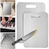 Titanium Cutting Board, 2 Pack Titanium Cutting Boards For Kitchen, 2025 New Double-Sided Food-Grade Titanium Cutting Board For Cutting Meats, Fruits And Vegetables (Honeycomb pattern)