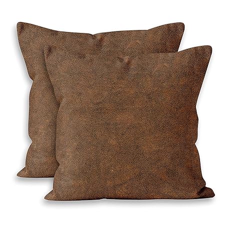 Buy Encasa Homes Cushion Covers In Embossed Suede Design 2 Pcs