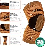 Bearhug Bamboo Knee Support Sleeve for Men Women L Compression view 4