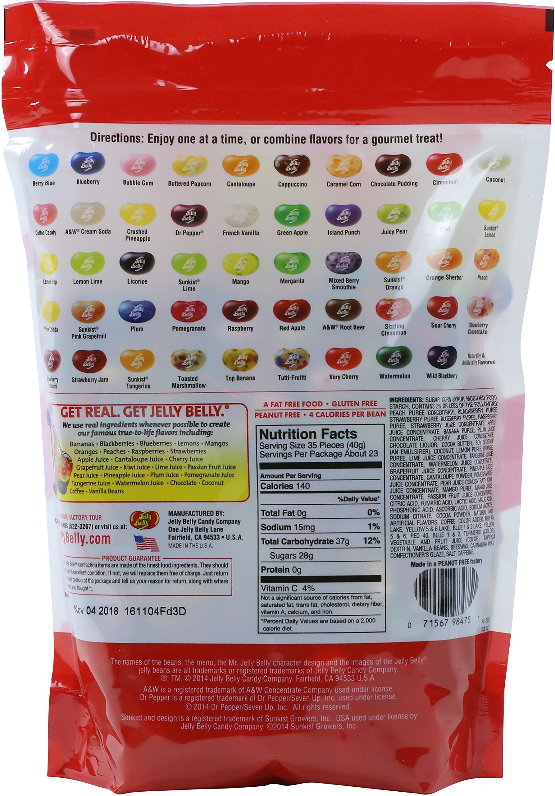 Jelly Belly Jelly Beans, 49 Flavors, 2 Pound (Pack of 1)