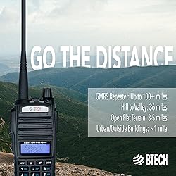 BTECH GMRS-V2 5W 200 Fully Customizable Channels