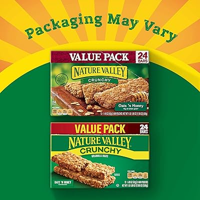 Buy Nature Valley Granola Bars Crunchy Oats N Honey 12 Pouches 2 Bars Per Pouch Total 24 Bars Online In Indonesia B00r1h0ayq