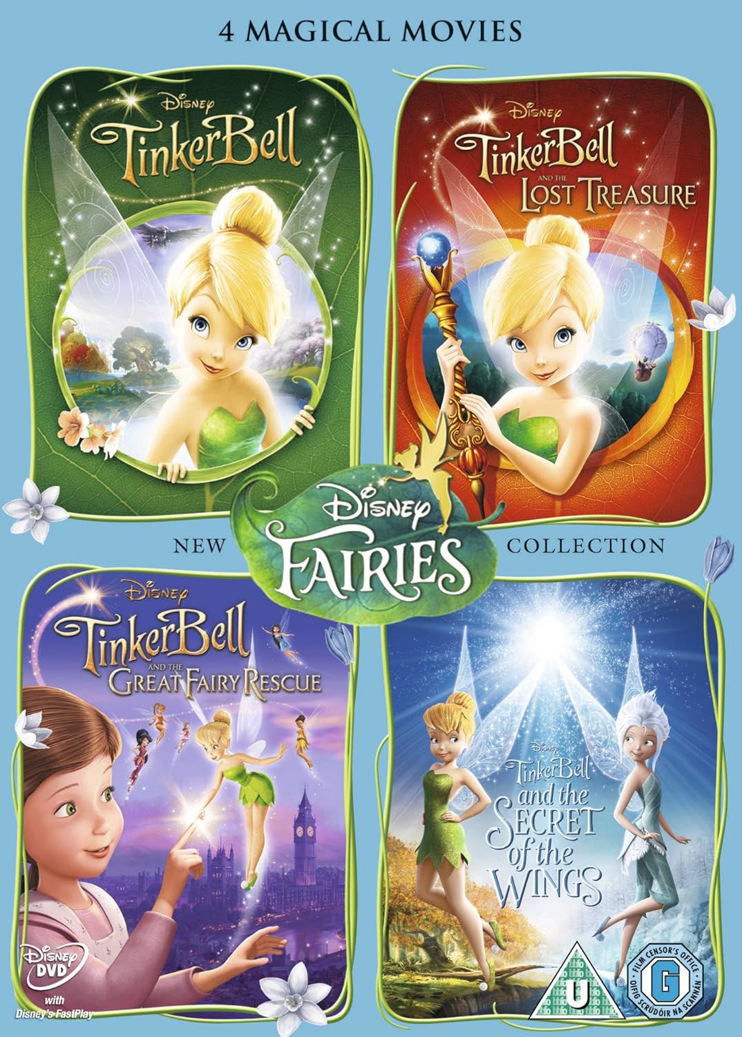 Tinker Bell 4 Movie Box (Tinker Bell Movie/Lost Tr [DVD