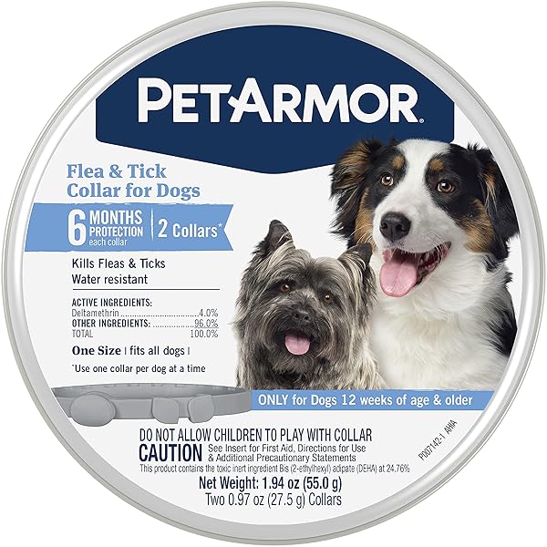 PETARMOR FLEA & TICK COLLAR FOR DOGS, KILLS...