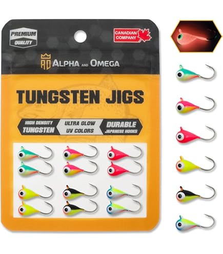 Maxcatch Rain Drop Tungsten Ice Jig, Super Sensitive Tear Drop Ice Fishing Baits/Lures (Box 16