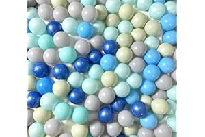 YUFER 170 Pack Bule Ball Pit Balls for Toddlers of BPA-Free Crush Proof Ocean. Perfect for Play Tents, Children's Pool Water Toys & More - 2.2 Inches Each