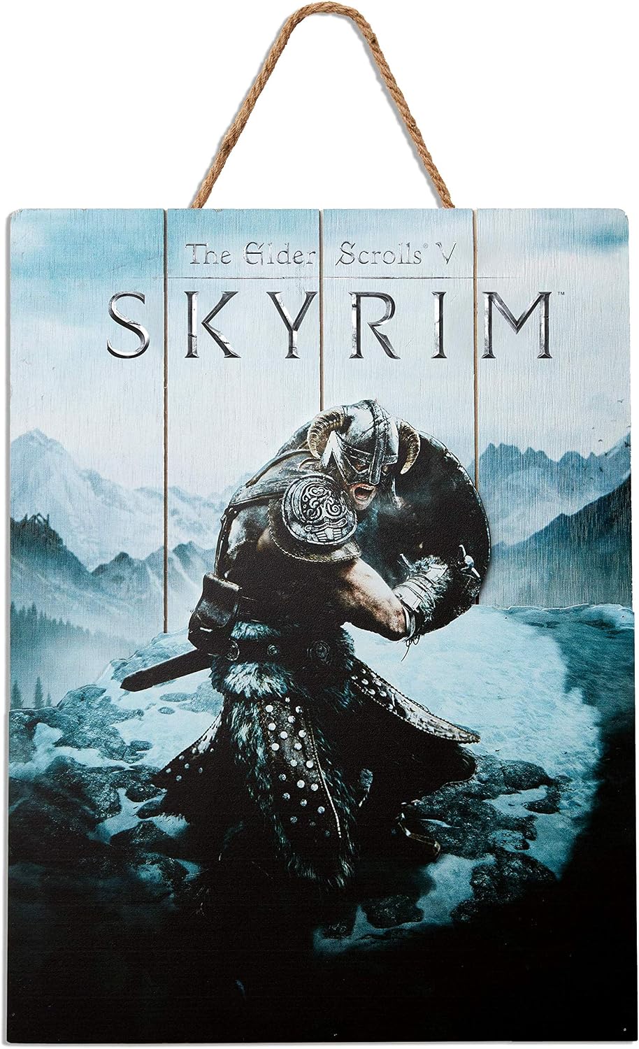 Doctor Collector DCSKY02 Skyrim Aereal Woodarts 3D-Limited Edition,16 x 12 inches, blue, 50L x 24W cm