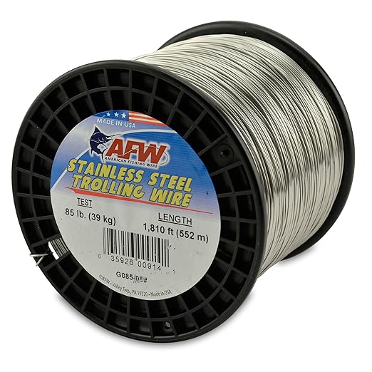 American Fishing Wire Stainless Steel Trolling Wire, 85