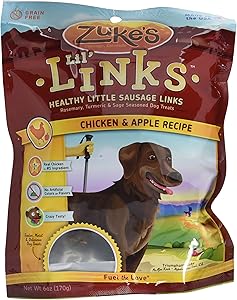 Zuke's Lil' Links Healthy Little Sausage Links for Dogs, Chicken, Pack of 3