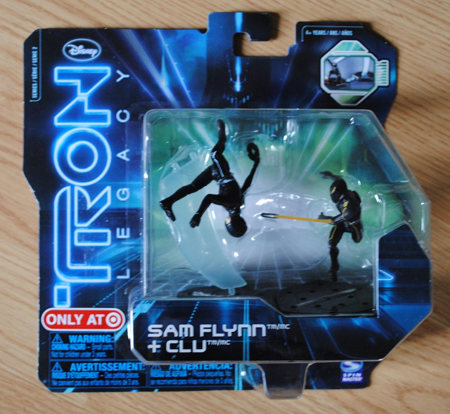 DISNEY TRON LEGACY 2 ACTION FIGURE PACK SAM FLYNN & CLU, Figures