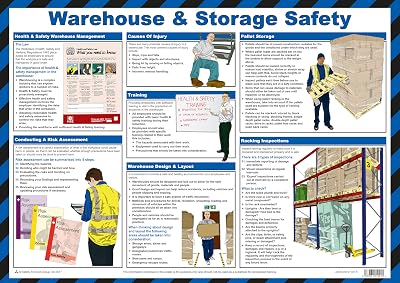 Safety First Aid Group Warehouse & Storage Safety A2 Poster Laminated