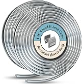 Glassco 1/4'' Round H Hobby Came for Stained Glass | Lead Came - 12 ft