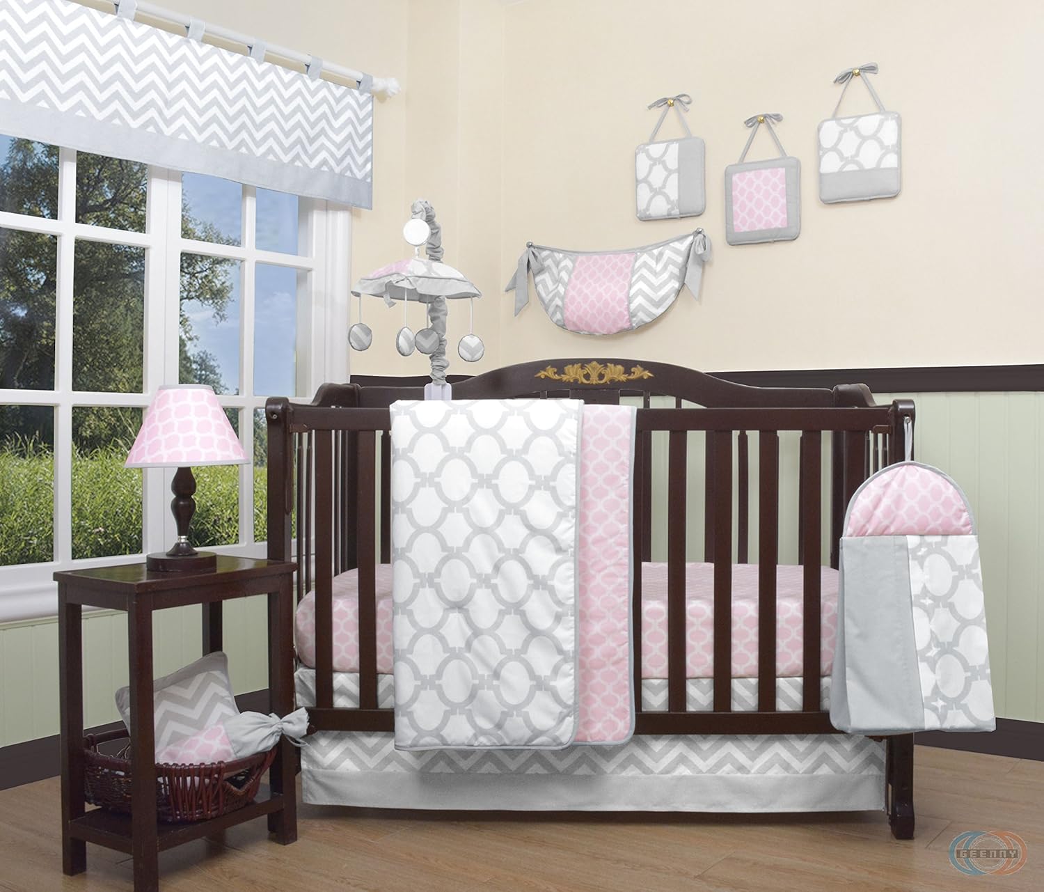 13 piece crib bedding set girl
