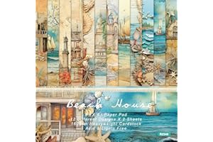 YASMEN 24 Sheets Scrapbook Paper Pads, 6X6 Single-Sided Cardstock Paper, Decorative Craft Paper, Colorful Pattern Paper Pack, DIY Decopodge Papers, Journal Scrapbooking Supplies, Card Making Supplies